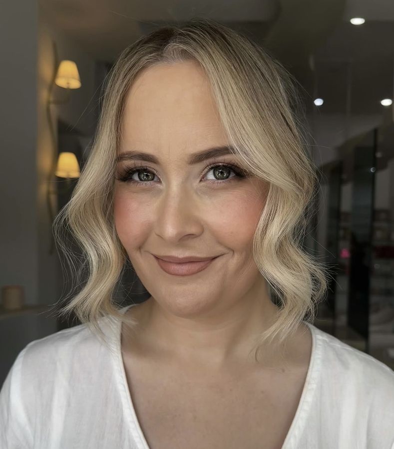 Soft glam event makeup