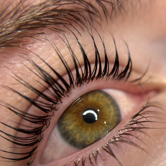 Lash lift on natural lashes